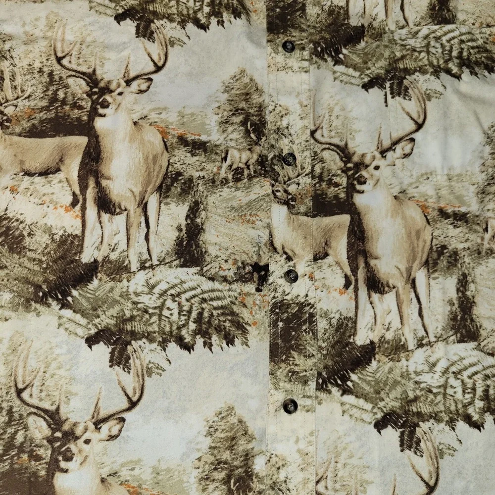 RedHead Short Sleeve Button Down Shirt‎ Men's Size 4X Deer Hunting Outdoor